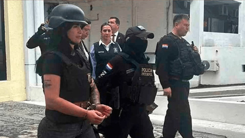 Refuerzan seguridad de Gianina García en Paraguay tras caída de Marset