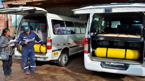 Casi la mitad del transporte público usa GNV