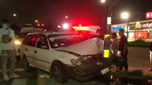 Conductor en aparente estado de ebriedad protagoniza choque y deja tres heridos en Santa Cruz