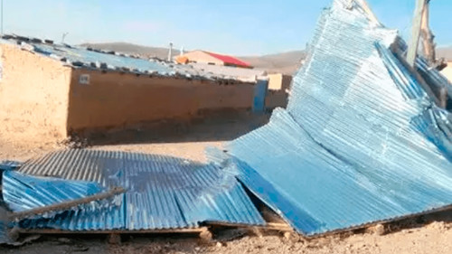 Fuertes vientos y bajas temperaturas afectan a varias regiones de Potosí