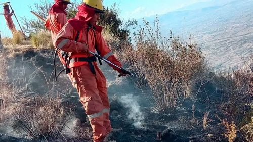 Controlan incendio en la serranía de Tolata pero persiste el riesgo de reactivación