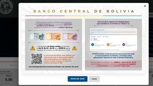 Activan aplicaciones y verificadores para billetes de la Serie B tras accidente aéreo