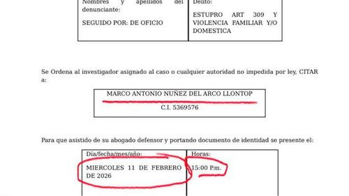 Fiscalía cita a declarar a pastor evangélico investigado por presunto estupro y violencia familiar