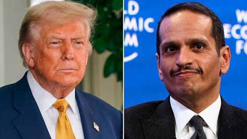 Trump se reúne con el primer ministro de Qatar para destrabar tregua entre Israel y Hamas