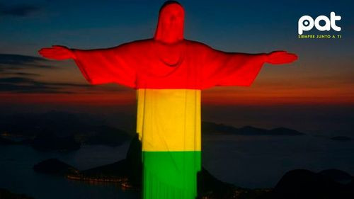 El Cristo Redentor de Brasil  se iluminará con los colores de Bolivia por el Bicentenario