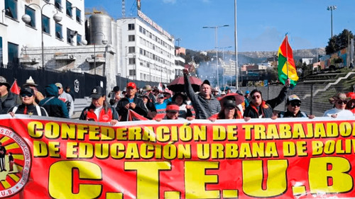 Maestros anuncian marcha en los nueve departamentos contra la situación económica