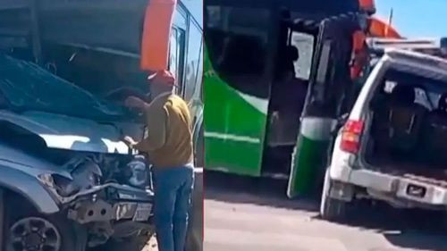 Padre e hijo resultan gravemente heridos en accidente