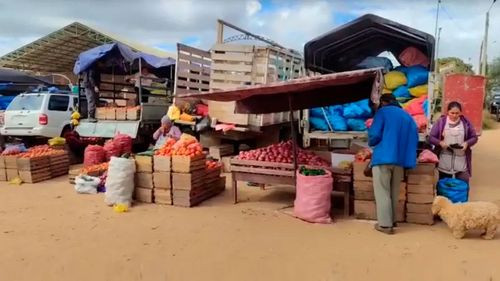 Bloqueos obligan a productores de los valles cruceños a rematar verduras 
