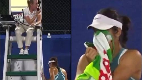 En pleno partido, tenista rompe en llanto al ver a su acosador