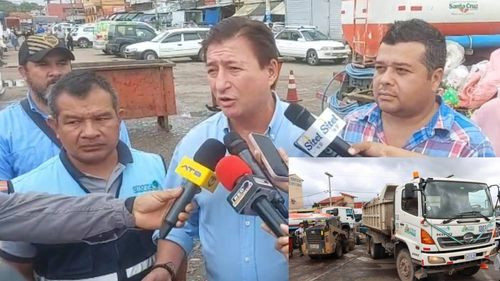 Camiones de basura hacen fila por diésel y los residuos se acumulan