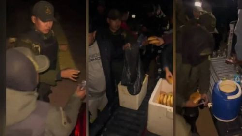 Más personas se unen y llevan ayuda a policías y militares en Parotani