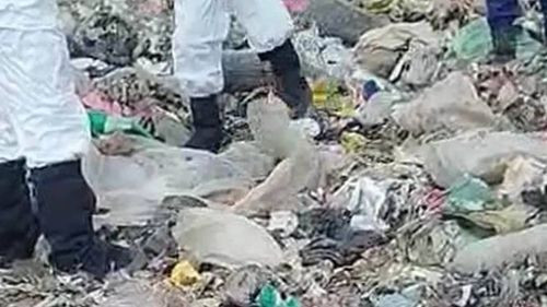 Hallan una pierna en el botadero de Villa Ingenio; sospechan que se trata de la mamá de Demian