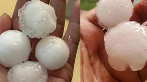 Granizo del tamaño de huevos asusta a las familias en la ciudad de Tarija