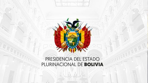 RODRIGO PAZ restituye elescudo  deBOLIVIA en  la imagen institucional  del gobierno  nacional 