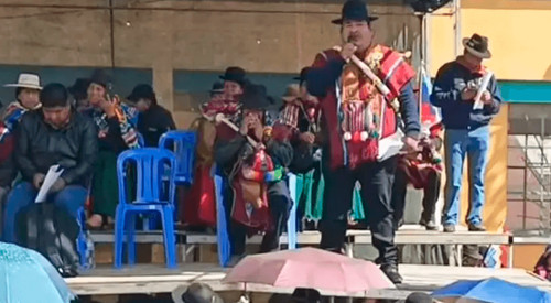 Campesinos de Ingavi realizan ampliado con Vicente Salazar