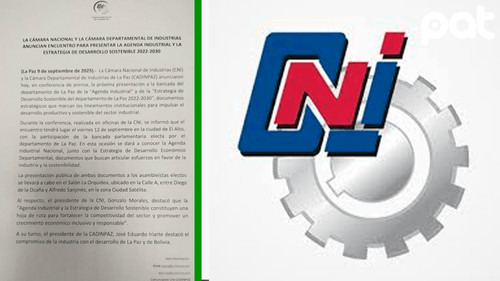 Agenda Industrial y Estrategia de Desarrollo Sostenible se presentarán a la bancada de La Paz