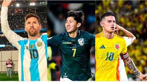 Con Messi y James: Terceros, entre  los cracks del continente