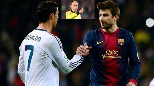 Piqué critica a Mateu Lahoz: &quot;Te  viene Cristiano y te pregunta:  &#039;¿Qué tal tu hermano?&#039;&quot;