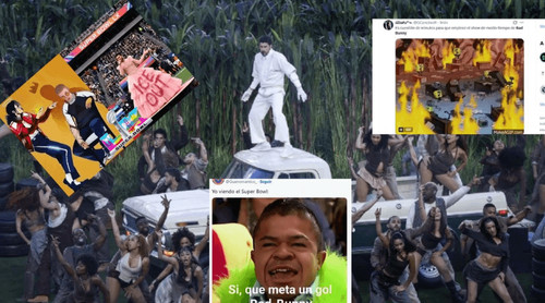 Show de Bad Bunny en el Super Bowl  genera avalancha de memes en redes
