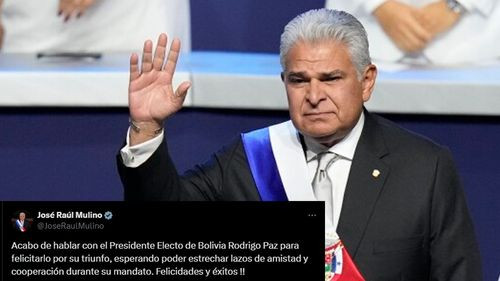 Presidente de Panamá felicita a Rodrigo Paz por su victoria electoral