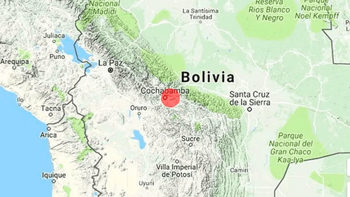 Cochabamba: reportan sismo de magnitud 4.6 en la provincia esteban arze