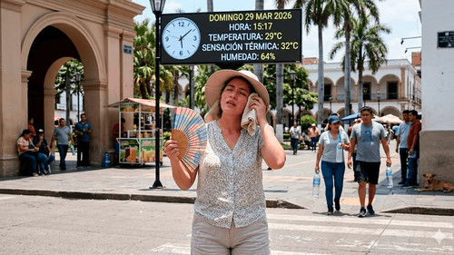 Calor sofocante en Santa Cruz: la sensación térmica alcanza los 32°C este domingo