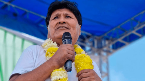 Evo cuestiona a Trump por la “coalición militar” y afirma que Paz perdió