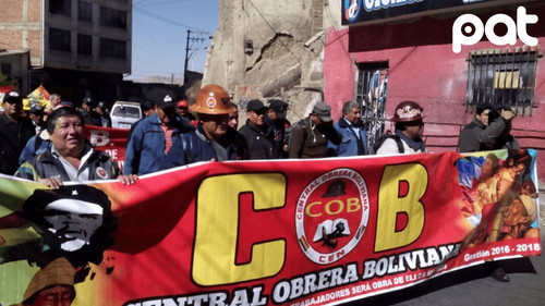COB convoca ampliado nacional para analizar proyecto de ley antibloqueos