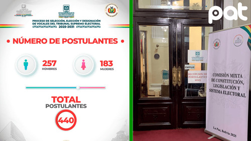 Cierre de postulaciones al TSE: 440 aspirantes registrados