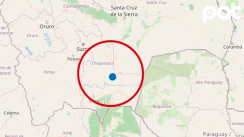 Sismo de magnitud 5.3 sacude la región de Chuquisaca