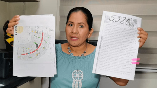 Concejala Lola Terrazas presenta pruebas sobre terrenos del mercado Mutualista