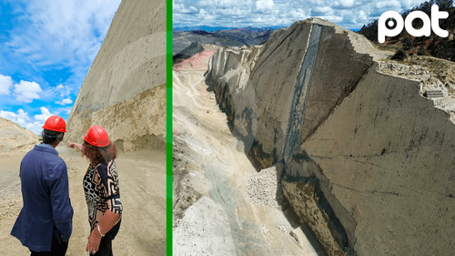 Ministra Yáñez pide a Chuquisaca cuidar huellas de dinosaurios de Cal Orck'o