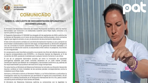 Cancillería inicia acciones legales por uso ilícito de pasaporte