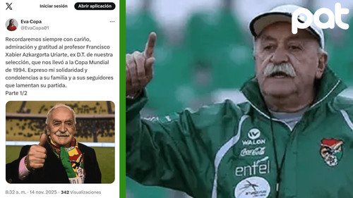 Alcaldesa Eva Copa lamenta muerte del "Profe" Arkargorta