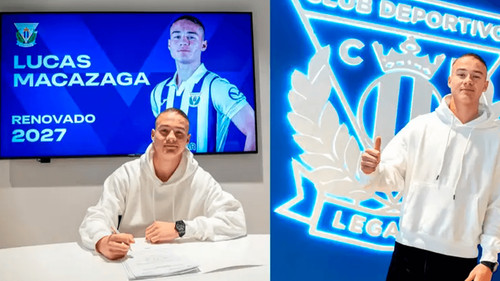 Boliviano Lucas Macazaga renueva con el Leganés hasta 2027